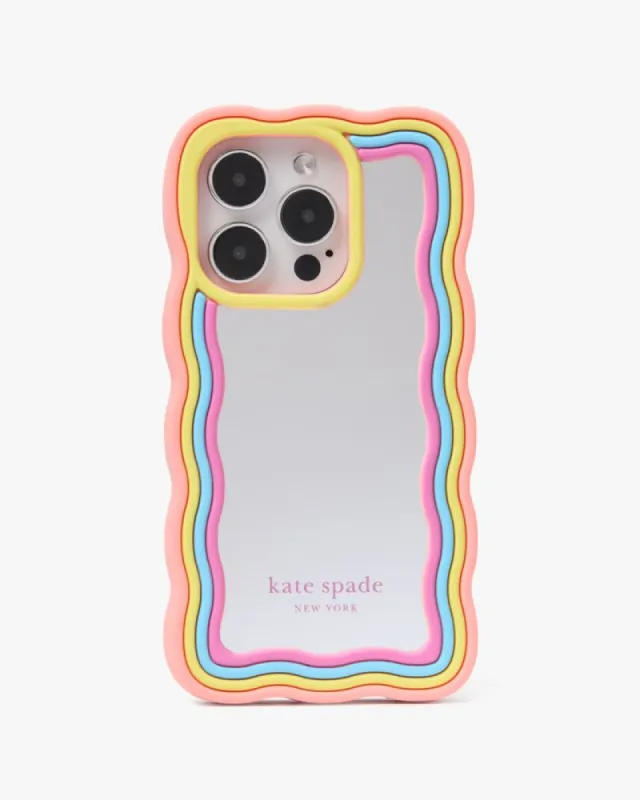 Rainbow Mirrored iPhone 15 Case sold by Kate Spade