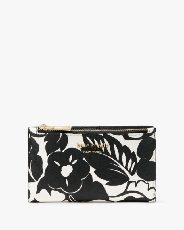 Morgan Tropical Foliage Small Slim Bifold Wallet sold by Kate Spade