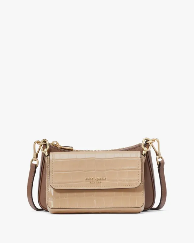 Double Up Croc Embossed Crossbody sold by Kate Spade