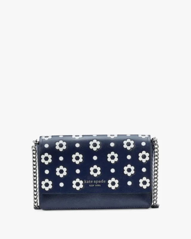 Morgan Daisy Dot Flap Chain Wallet sold by Kate Spade