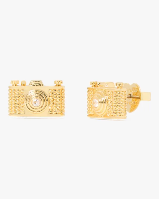Away We Go Camera Studs sold by Kate Spade
