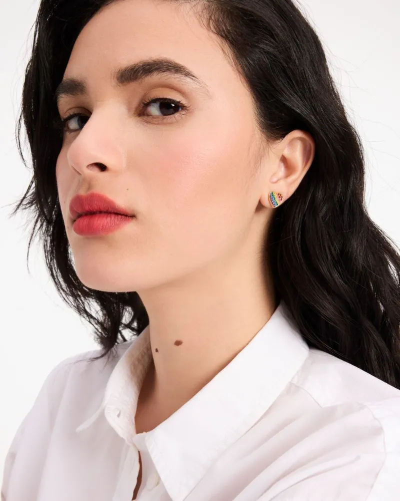 Rainbow Joy Heart Studs sold by Kate Spade product image thumbnail 3