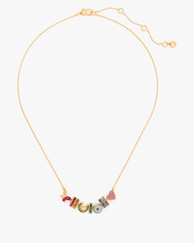 Rainbow Joy Charm Necklace sold by Kate Spade