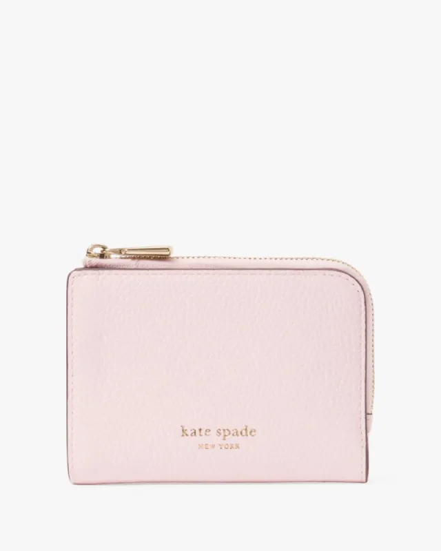 Ava Colorblocked Pebbled Leather Zip Bifold Wallet sold by Kate Spade