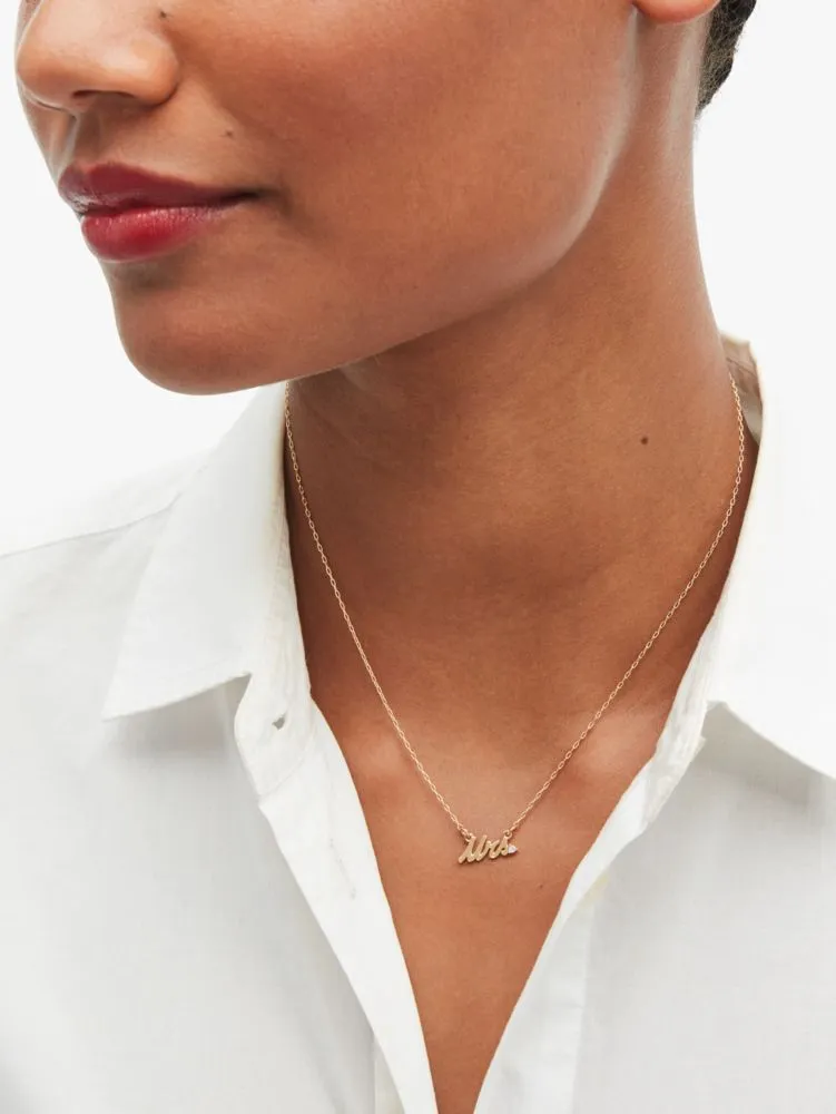 Say Yes Mrs Necklace sold by Kate Spade product image thumbnail 2