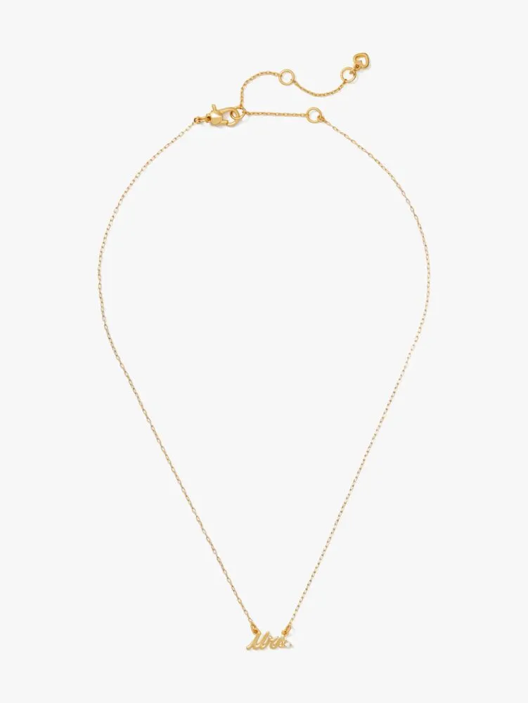 Say Yes Mrs Necklace sold by Kate Spade product image thumbnail 3