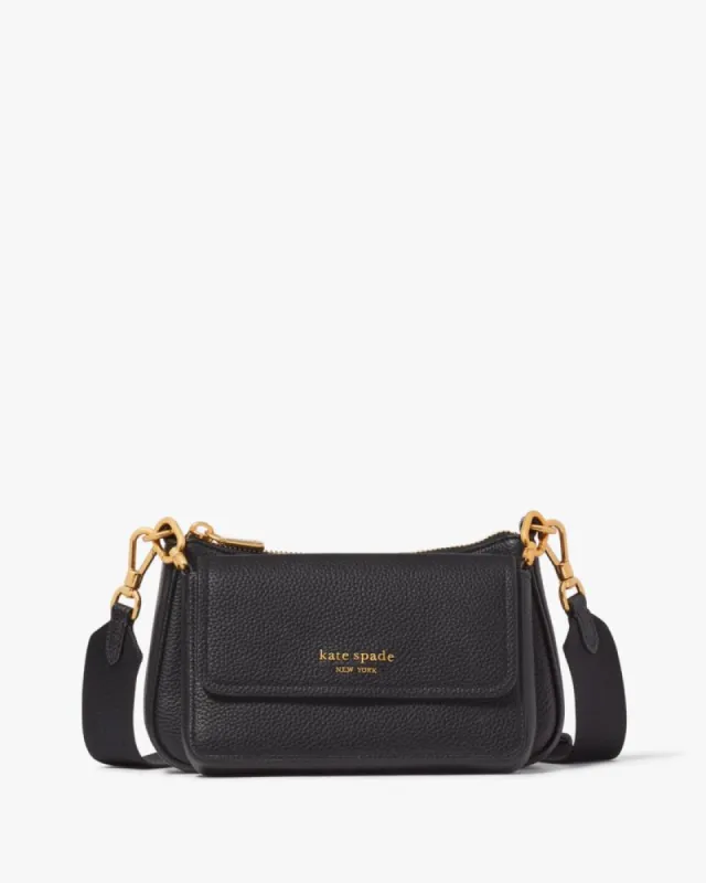 Double Up Pebbled Leather Crossbody sold by Kate Spade