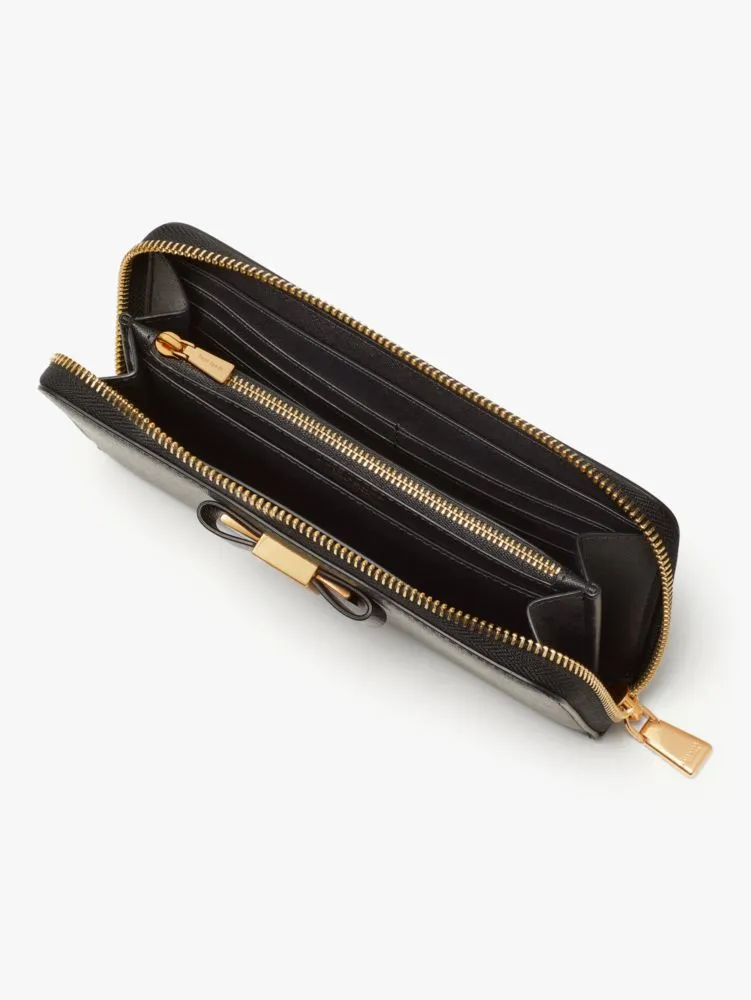 Morgan Bow Embellished Zip-around Continental Wallet sold by Kate Spade product image thumbnail 2
