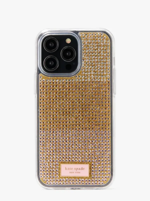 Rock Candy Rhinestone Embossed iPhone 14 Pro Max Case sold by Kate Spade