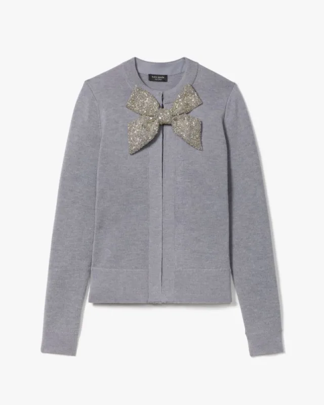 Embellished Bow-neck Cardigan sold by Kate Spade