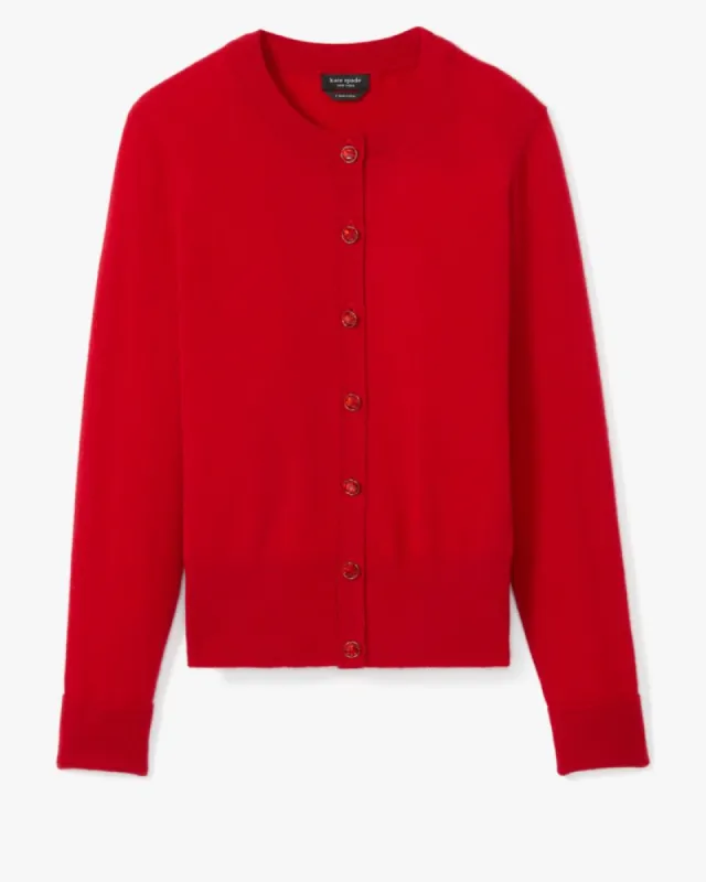 Cashmere Crewneck Cardigan sold by Kate Spade