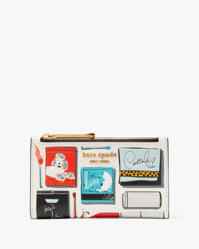 Morgan Matchbox Embossed Small Slim Bifold Wallet sold by Kate Spade