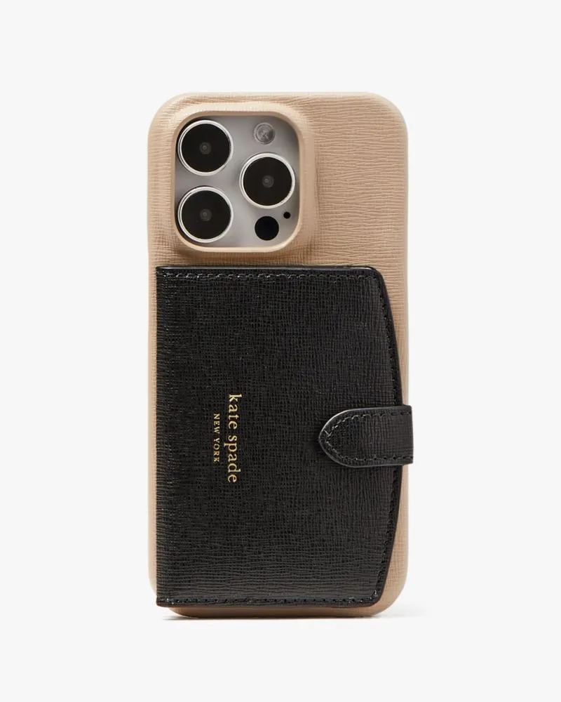 Morgan Colorblocked iPhone 14 Pro Cardholder Case sold by Kate Spade