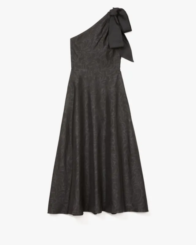Flourish Swirl One-Shoulder Dress sold by Kate Spade