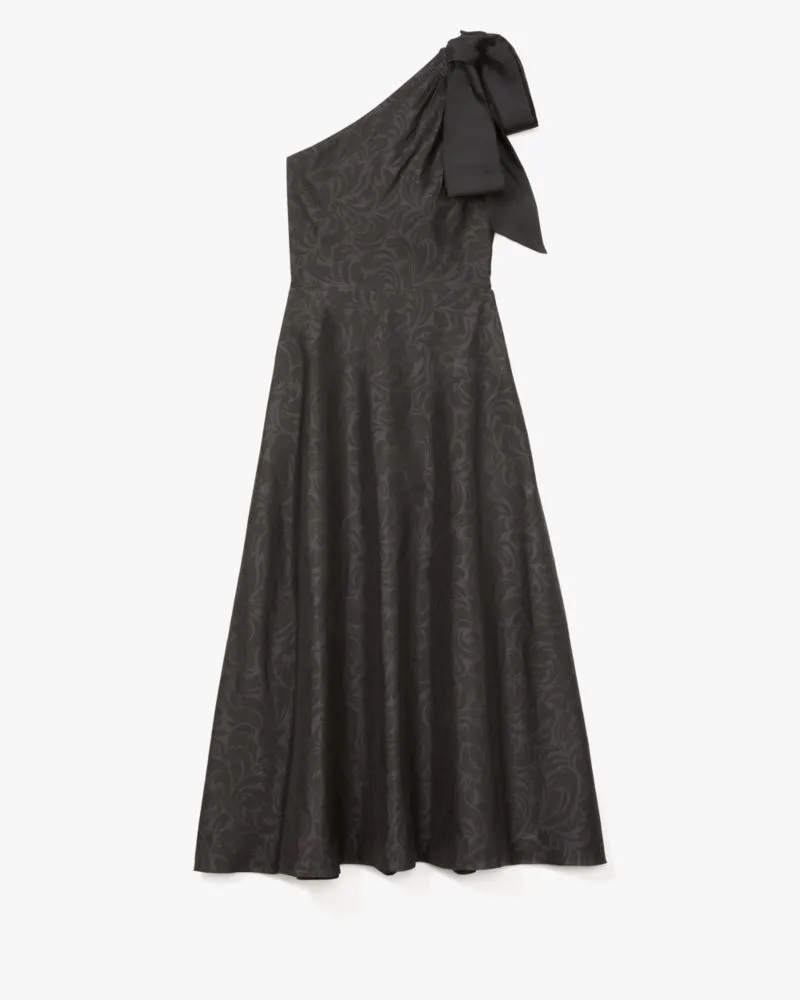 Flourish Swirl One-Shoulder Dress sold by Kate Spade