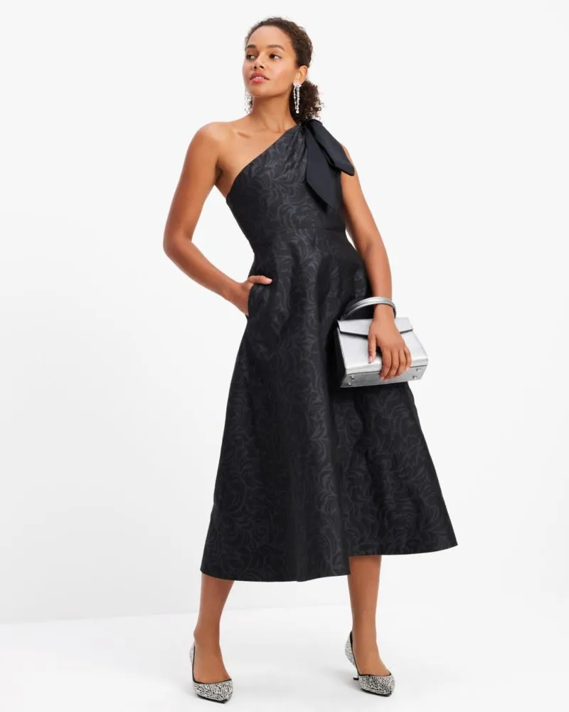 Flourish Swirl One-Shoulder Dress sold by Kate Spade product image thumbnail 2