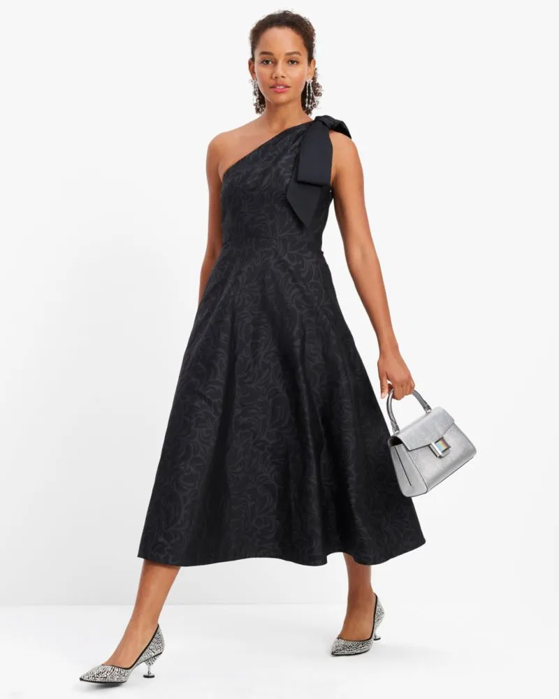 Flourish Swirl One-Shoulder Dress sold by Kate Spade product image thumbnail 4