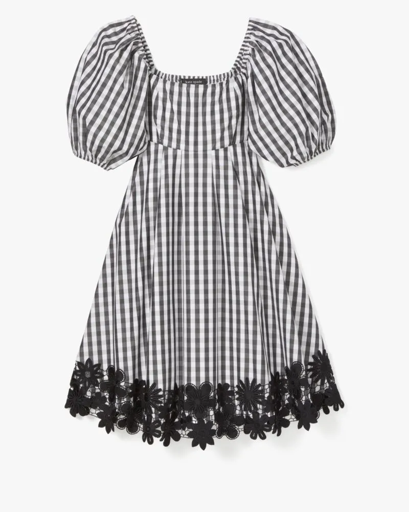 Spring Gingham Puff Sleeve Dress sold by Kate Spade