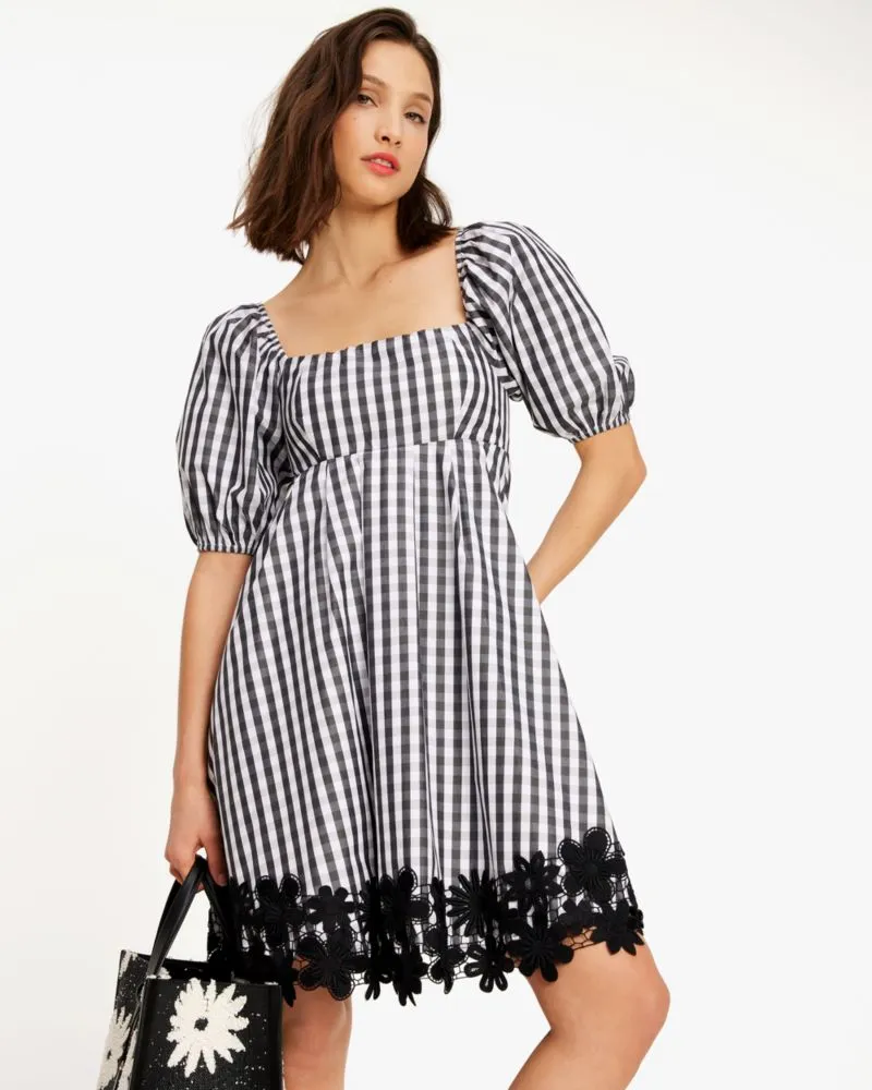 Spring Gingham Puff Sleeve Dress sold by Kate Spade product image thumbnail 3
