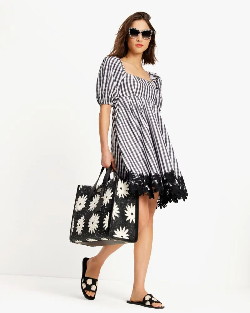 Spring Gingham Puff Sleeve Dress sold by Kate Spade product image thumbnail 4