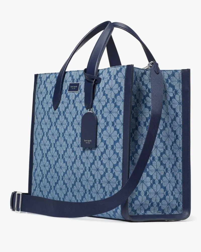 Spade Flower Jacquard Denim Manhattan Large Tote sold by Kate Spade product image thumbnail 3