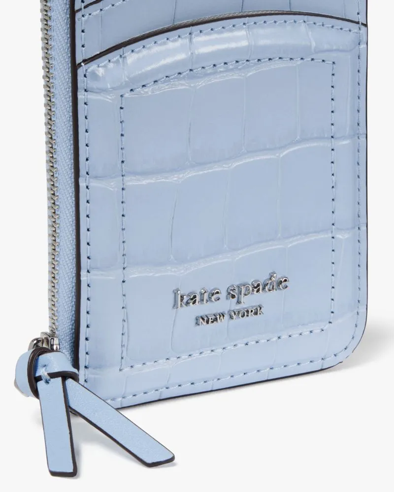 Knott Croc-embossed Zip Cardholder sold by Kate Spade product image thumbnail 4