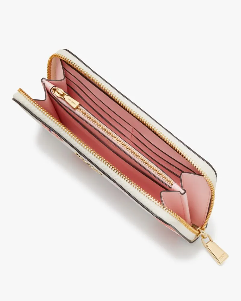 Morgan Dotty Floral Embossed Zip-around Continental Wallet sold by Kate Spade product image thumbnail 2