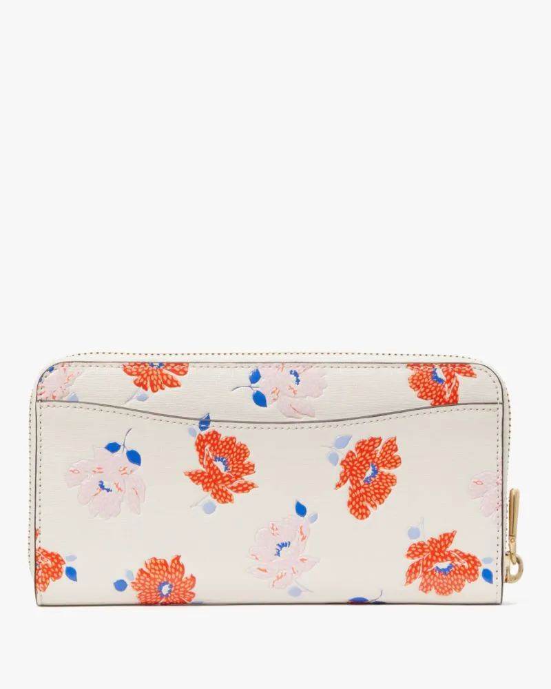 Morgan Dotty Floral Embossed Zip-around Continental Wallet sold by Kate Spade product image thumbnail 3