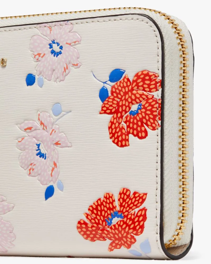 Morgan Dotty Floral Embossed Zip-around Continental Wallet sold by Kate Spade product image thumbnail 4