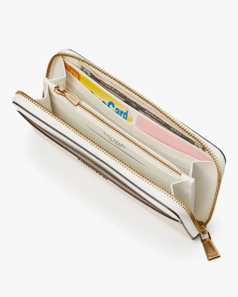 Morgan Dotty Floral Embossed Zip-around Continental Wallet sold by Kate Spade product image thumbnail 5