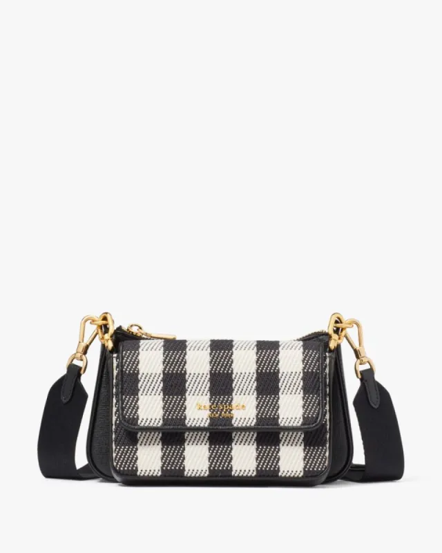 Double Up Gingham Field Crossbody made by Kate Spade