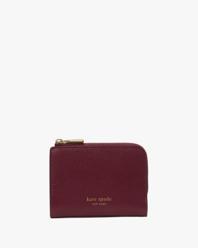 Ava Colorblocked Pebbled Leather Zip Bifold Wallet sold by Kate Spade