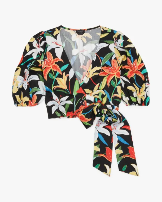 Summer Lilies Wrap Top sold by Kate Spade