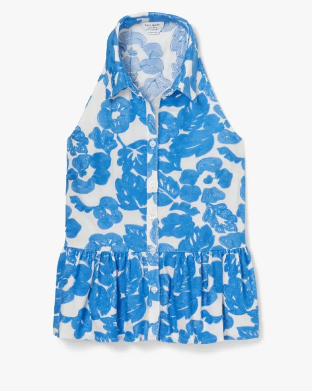 Tropical Foliage Embroidered Top sold by Kate Spade