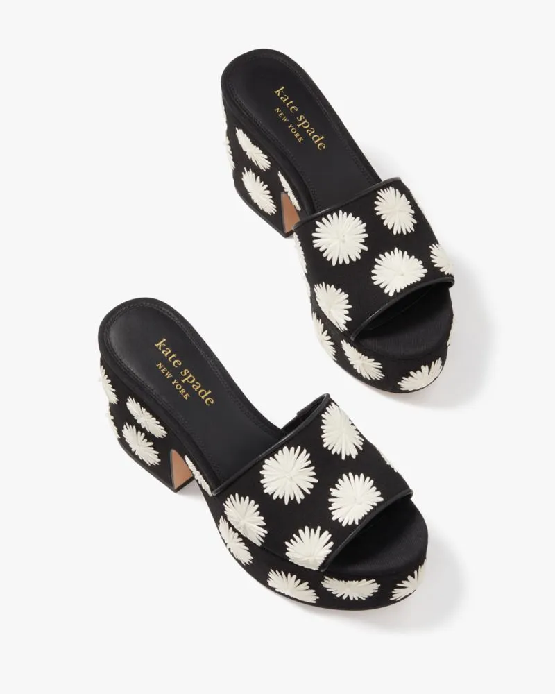 Ibiza Pom Pom Floral Sandals sold by Kate Spade product image thumbnail 2