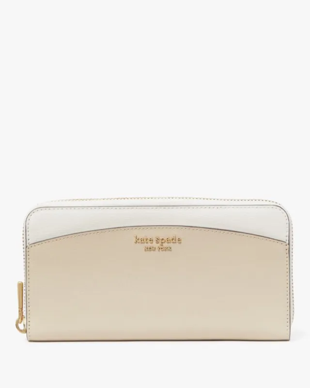 Morgan Colorblocked Zip Around Continental Wallet sold by Kate Spade