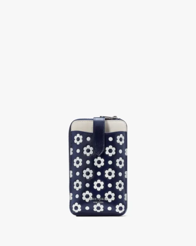 Morgan Daisy North South Zip Phone Crossbody made by Kate Spade
