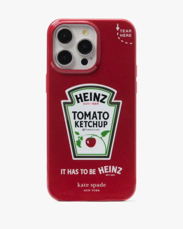 Heinz X Kate Spade New York Glitter iPhone 15 Pro Max Case made by Kate Spade