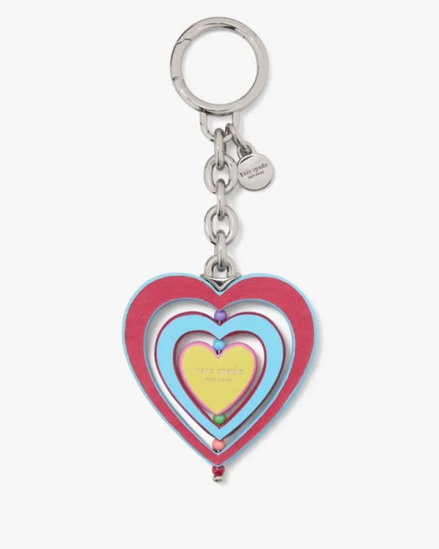 Rainbow Heart Keyfob sold by Kate Spade