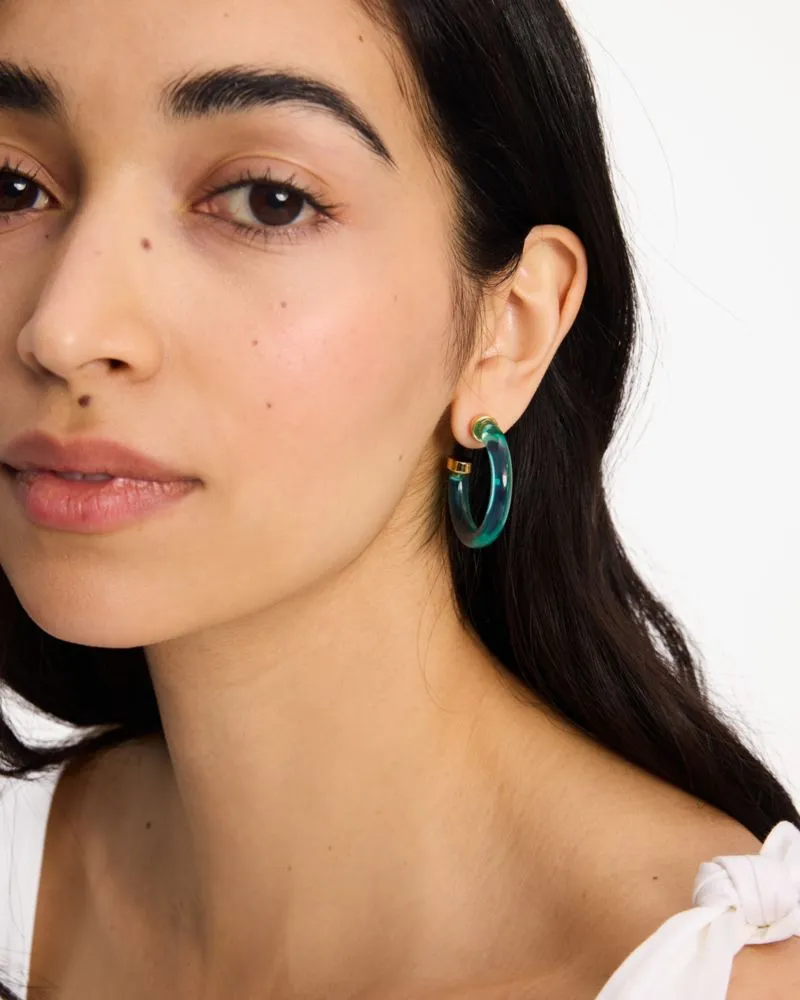 Feeling Bubbly Raffia Charm Hoops sold by Kate Spade product image thumbnail 4