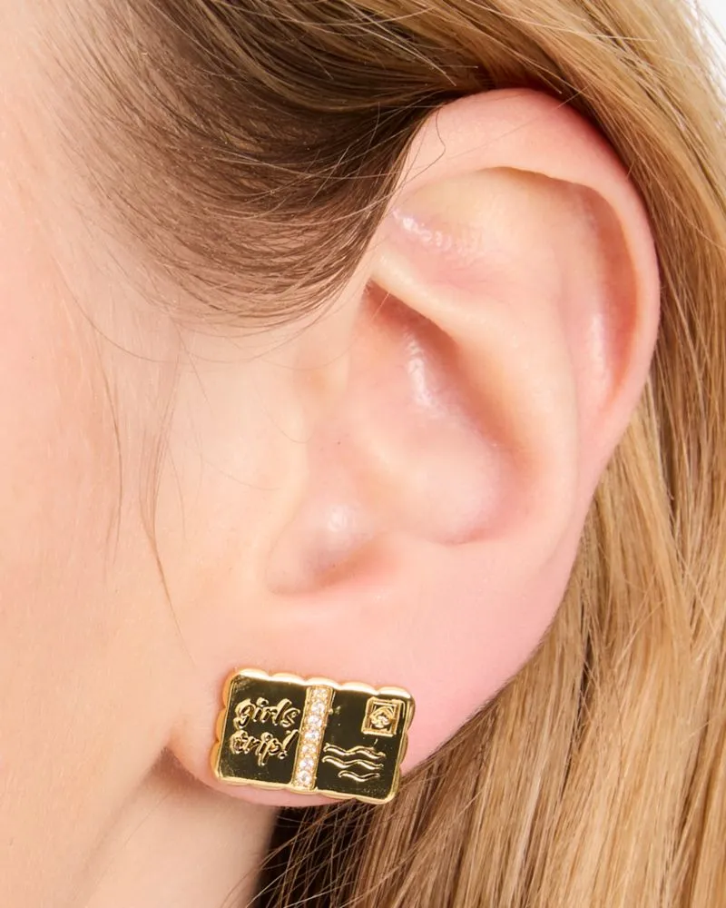 Away We Go Postcard Studs sold by Kate Spade product image thumbnail 2