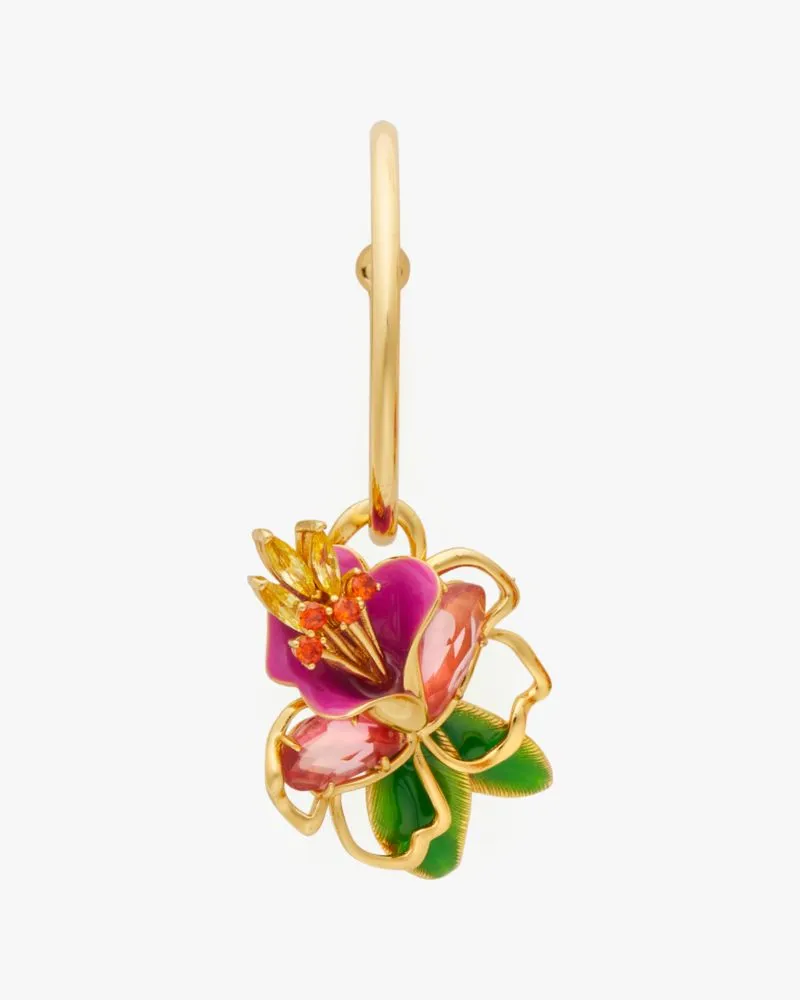 Paradise Floral Charm Hoops sold by Kate Spade product image thumbnail 5