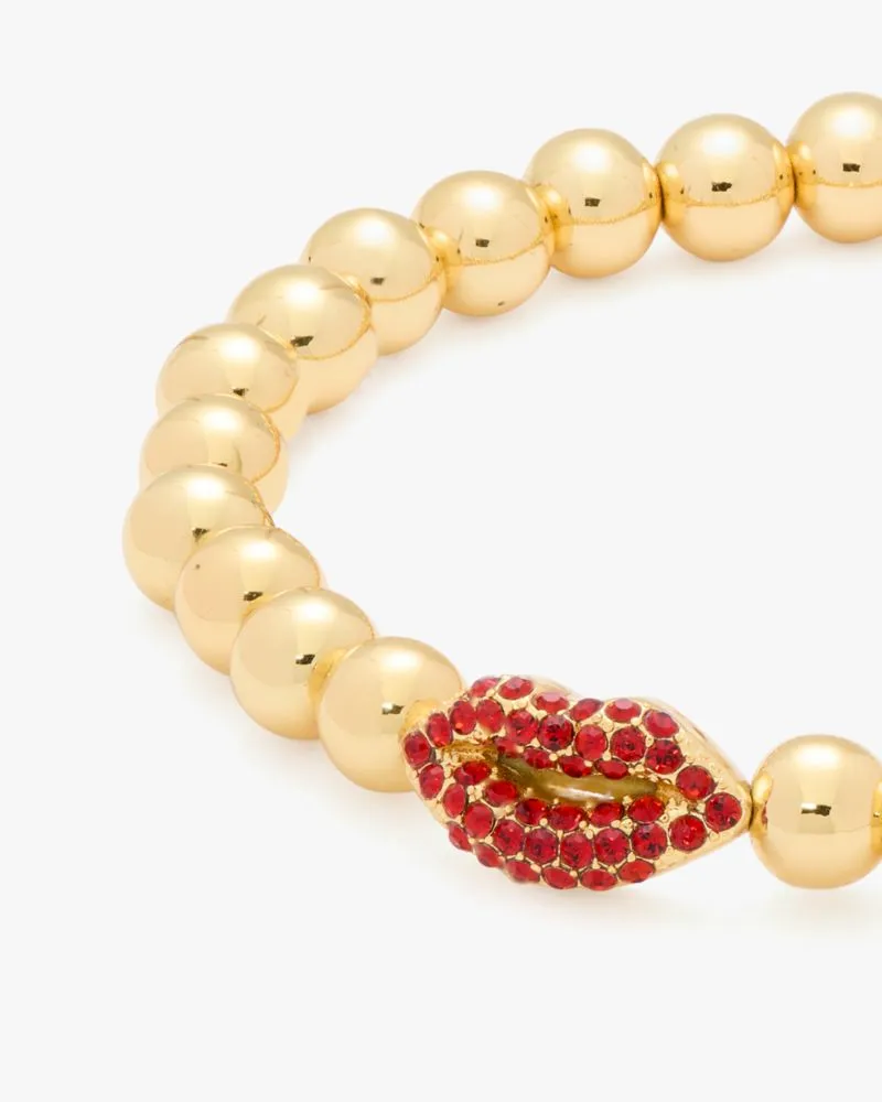 Rainbow Joy Lip Charm Stretch Bracelet sold by Kate Spade product image thumbnail 5