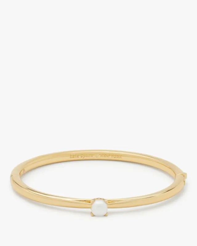 Little Luxuries Pearl Hinged Bangle sold by Kate Spade