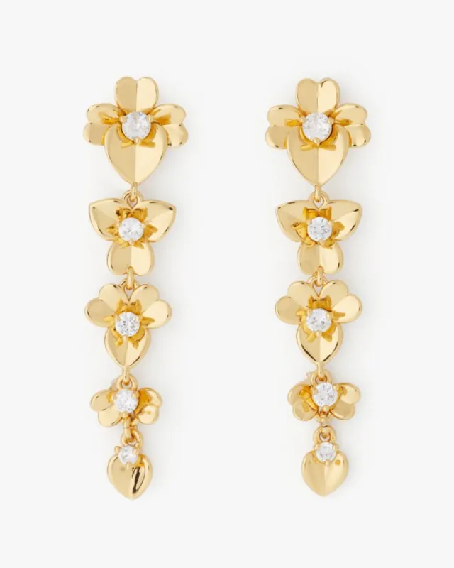 Precious Pansy Linear Earrings sold by Kate Spade