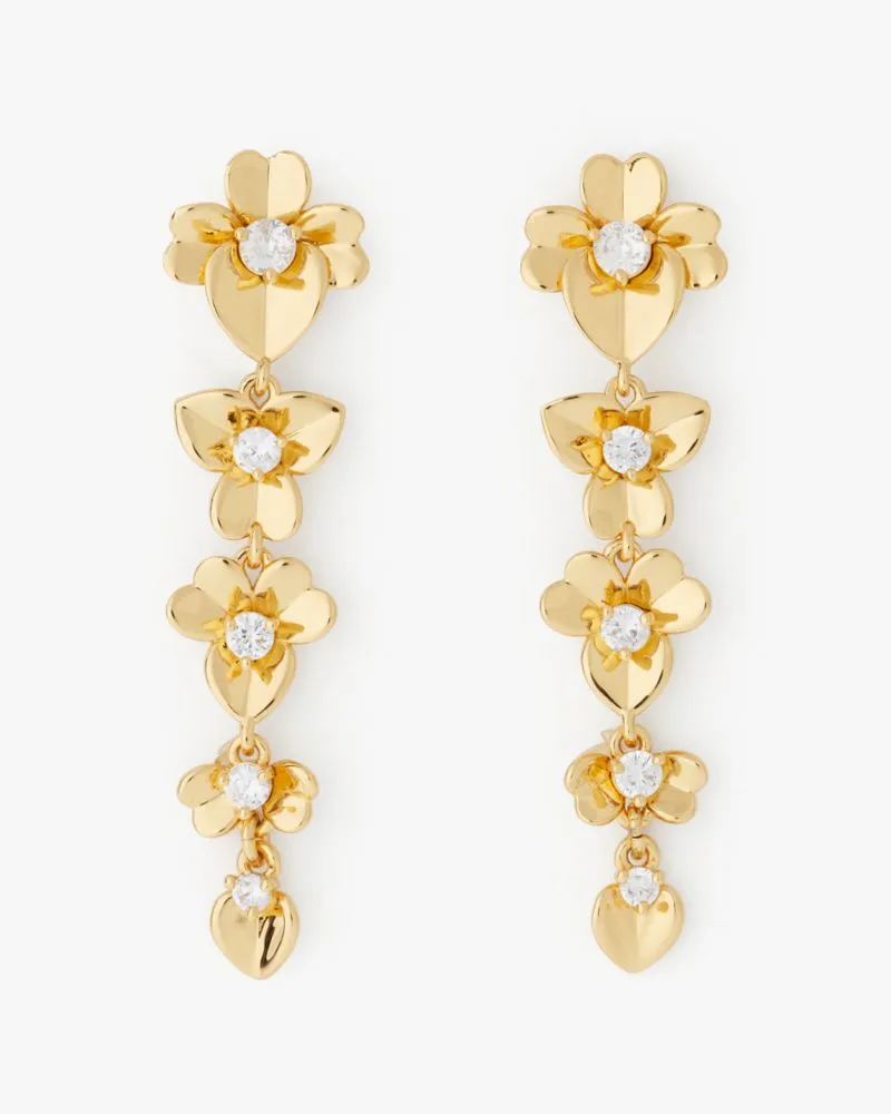 Precious Pansy Linear Earrings sold by Kate Spade