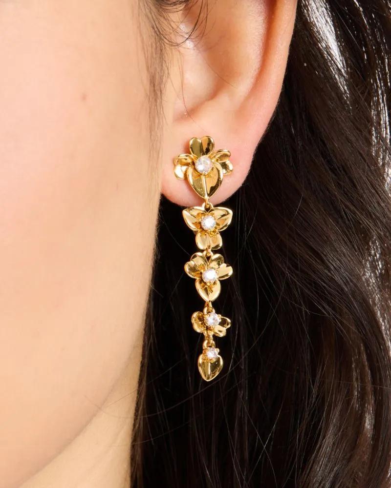 Precious Pansy Linear Earrings sold by Kate Spade product image thumbnail 2
