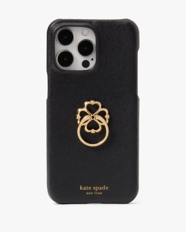Morgan Spade Ring Stand iPhone 15 Pro Max Case sold by Kate Spade