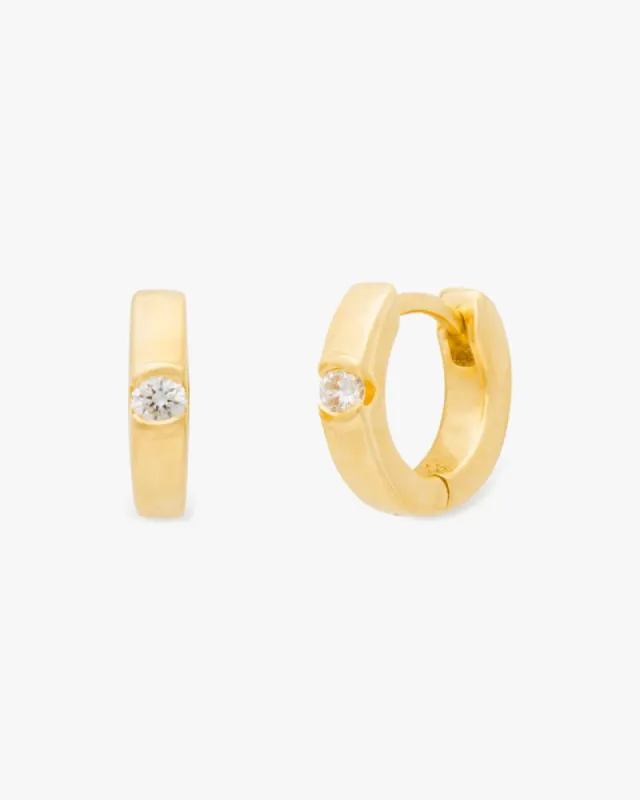 Kate Spade Fine Meant To Be Diamond Huggies sold by Kate Spade