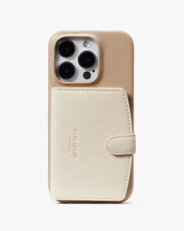 Morgan Colorblocked iPhone 14 Pro Cardholder Case sold by Kate Spade